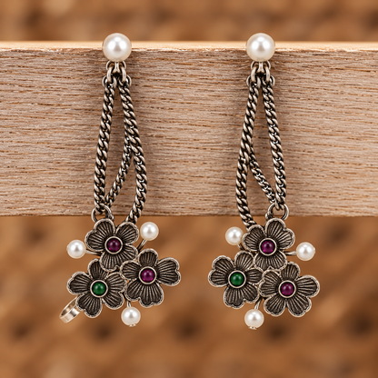 Oxidised Earring