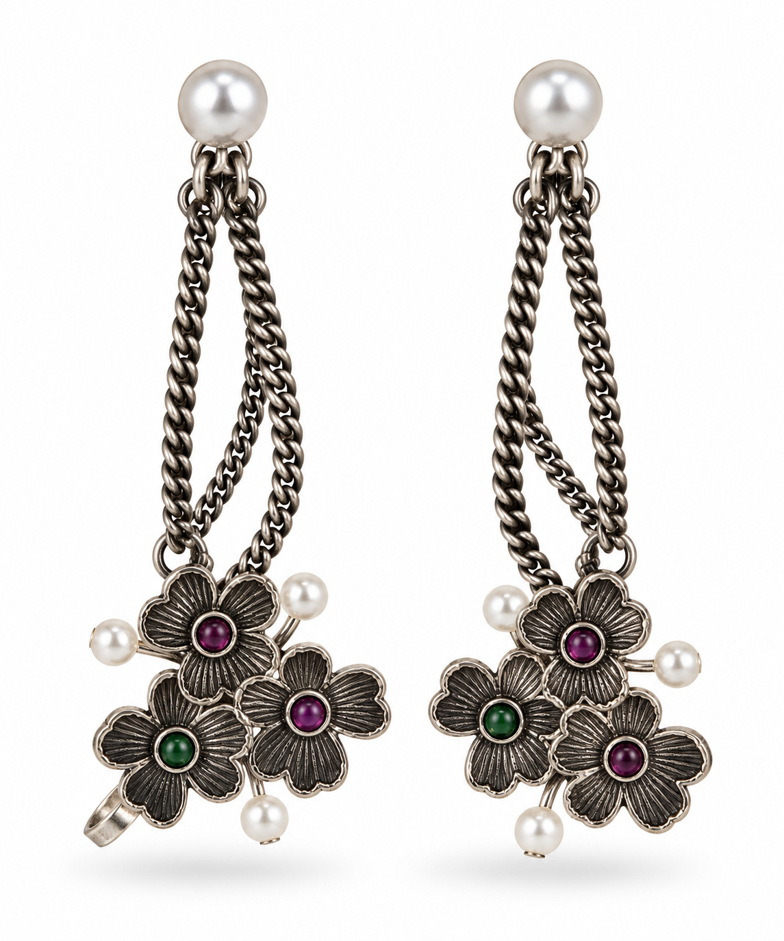 Oxidised Earring