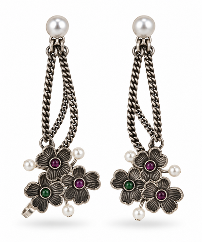 Oxidised Earring