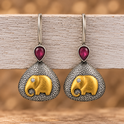 Oxidised Earring
