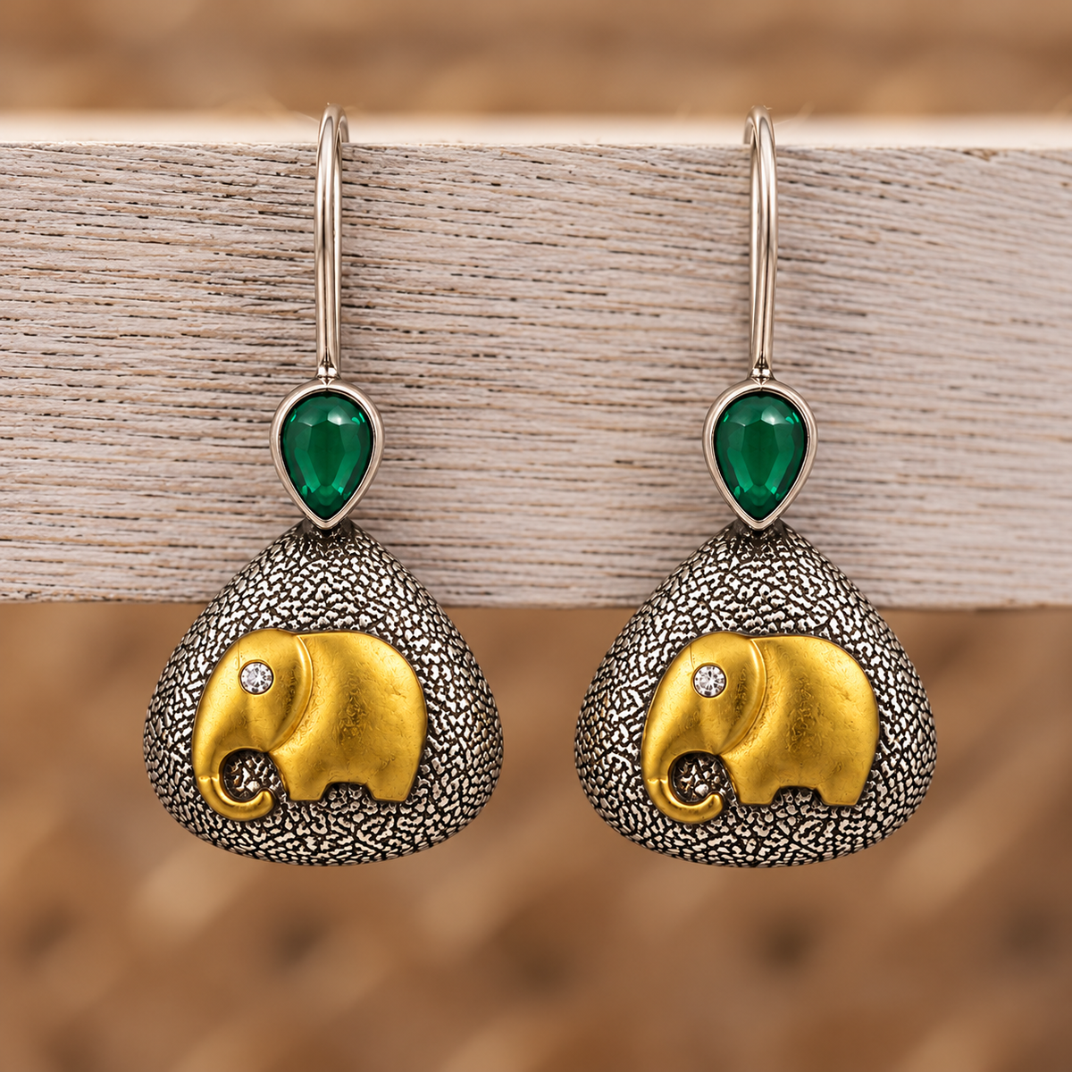 Oxidised Earring