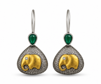 Oxidised Earring