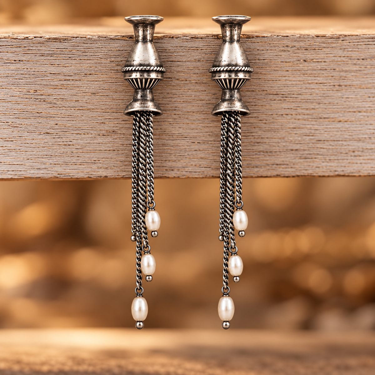 Oxidised Earring
