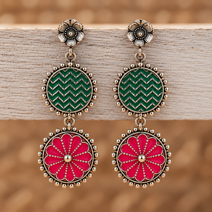 Oxidised Earring