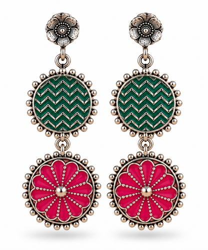 Oxidised Earring