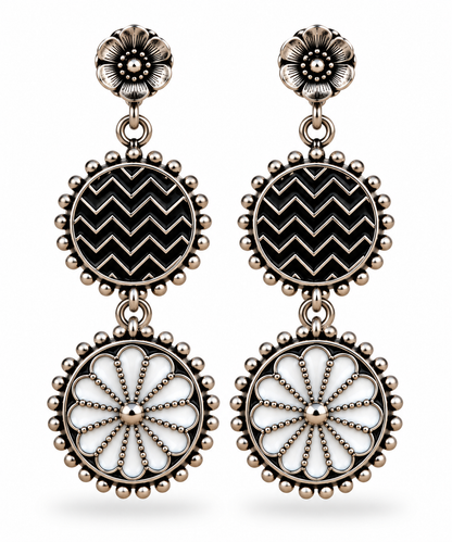 Oxidised Earring