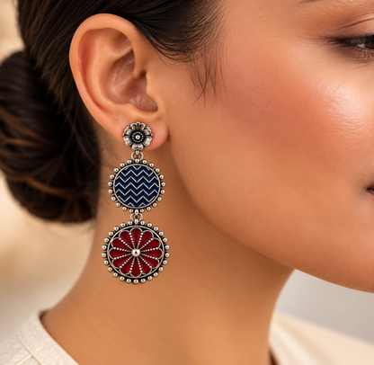 Oxidised Earring
