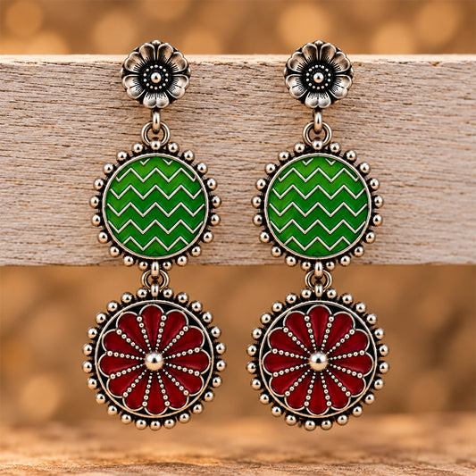 Oxidised Earring
