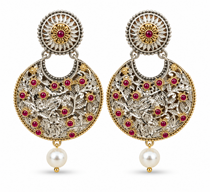 Oxidised Earring