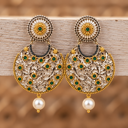 Oxidised Earring