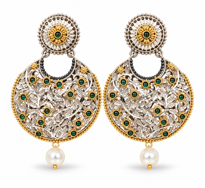 Oxidised Earring