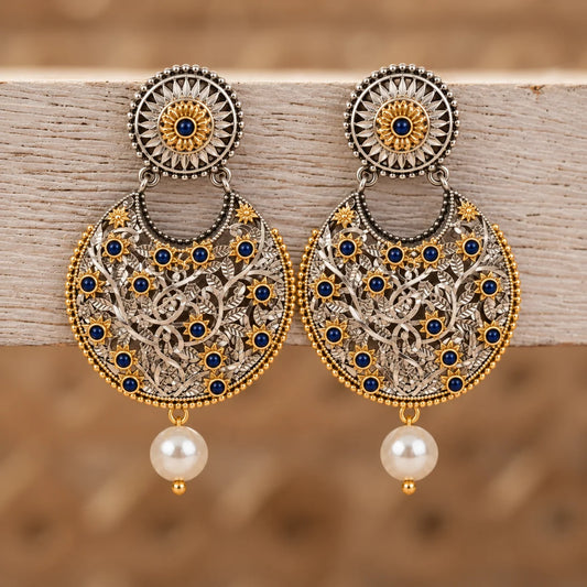 Oxidised Earring