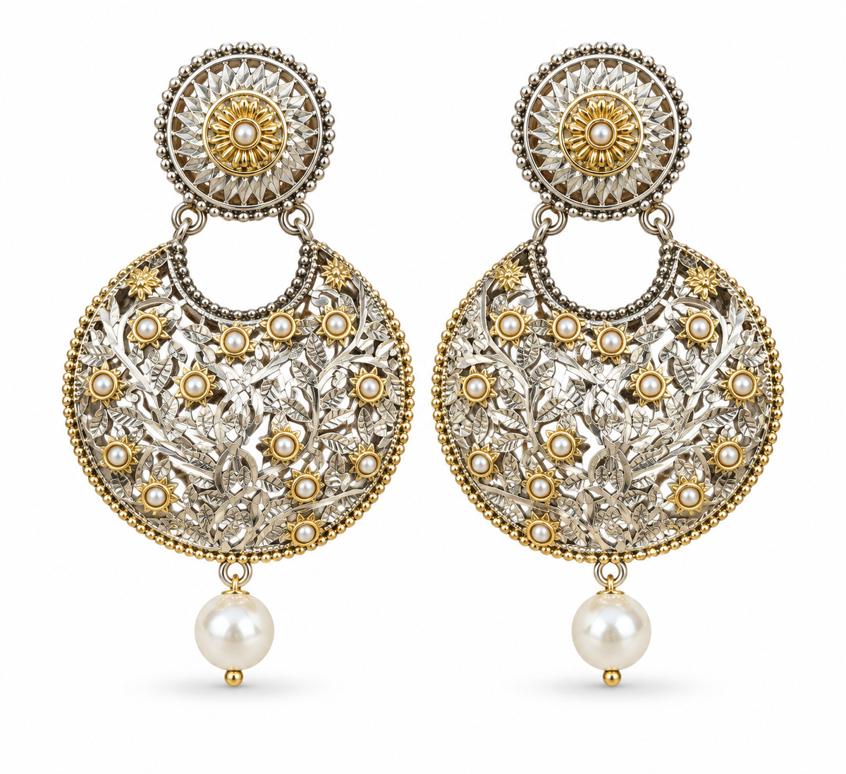 Oxidised Earring