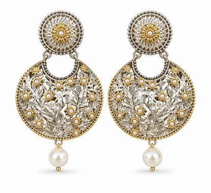 Oxidised Earring