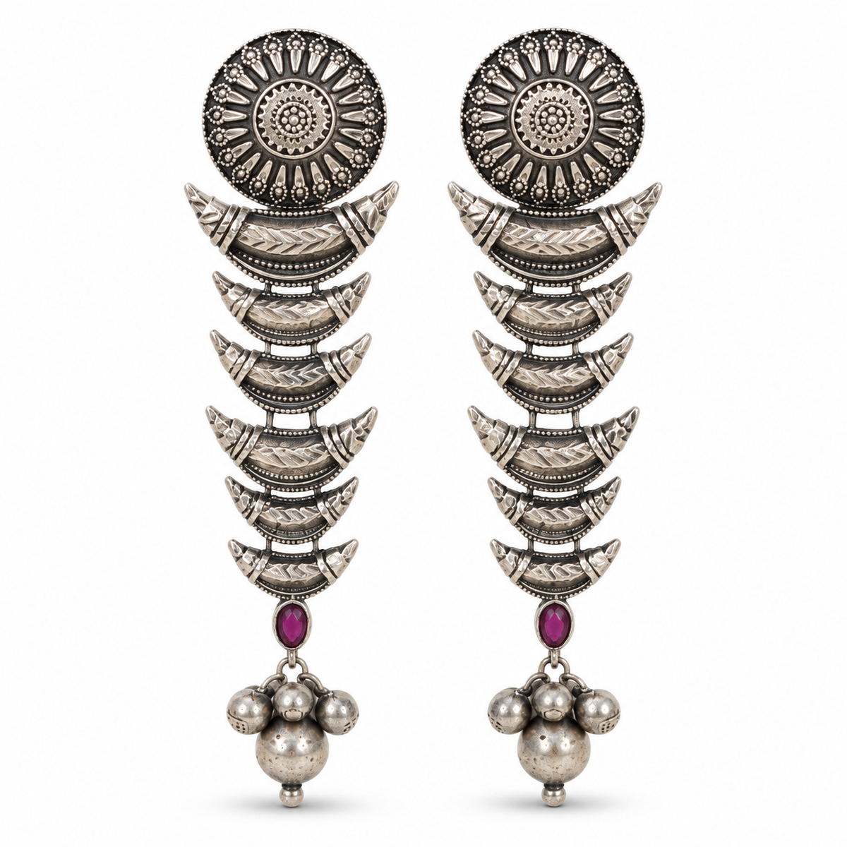 Oxidised Earring