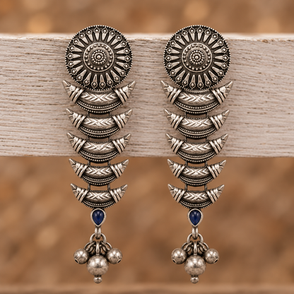 Oxidised Earring
