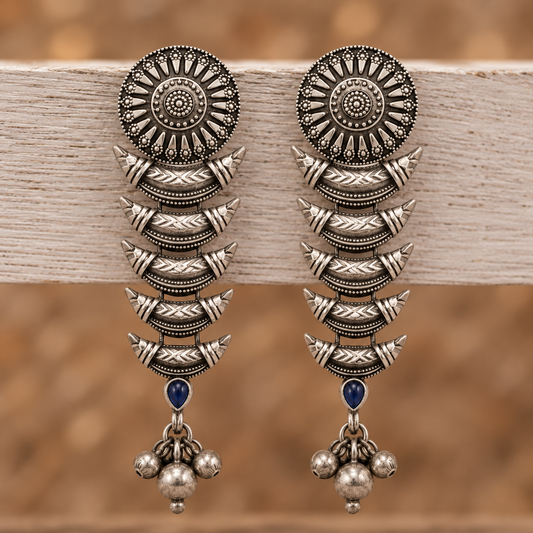 Oxidised Earring