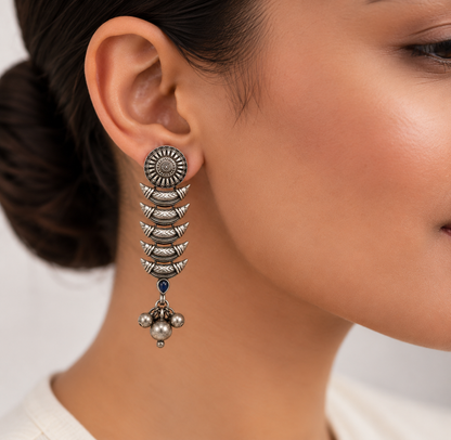 Oxidised Earring