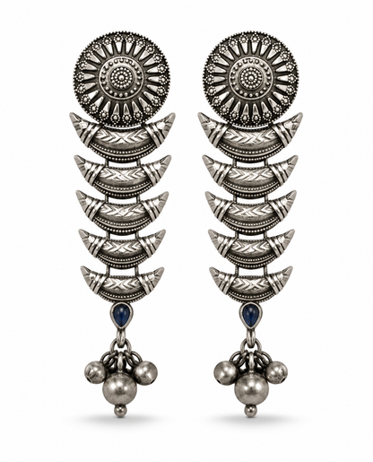 Oxidised Earring
