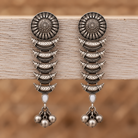 Oxidised Earring