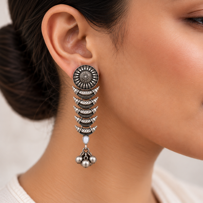 Oxidised Earring