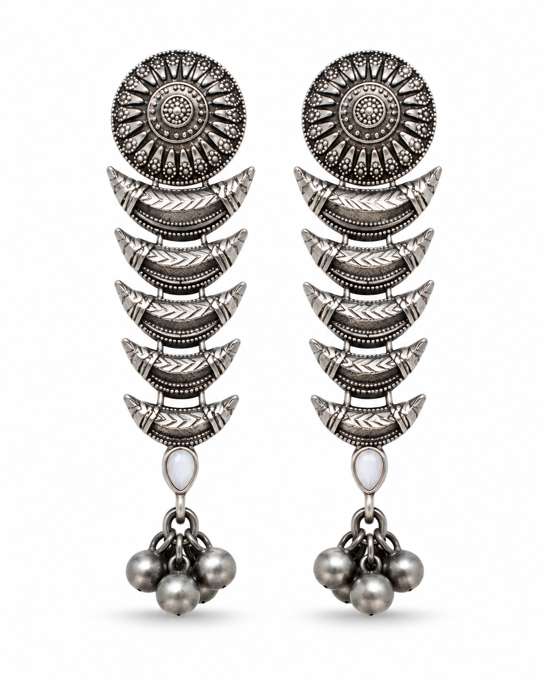 Oxidised Earring