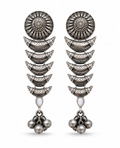 Oxidised Earring