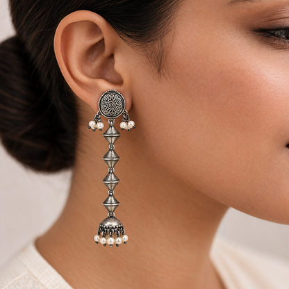 Oxidised Earring