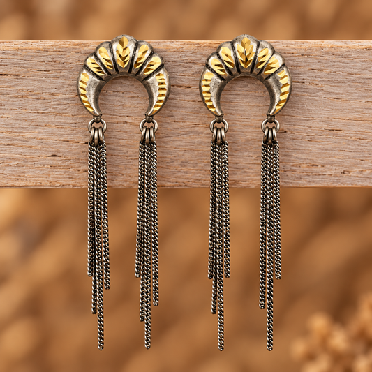 Oxidised Earring