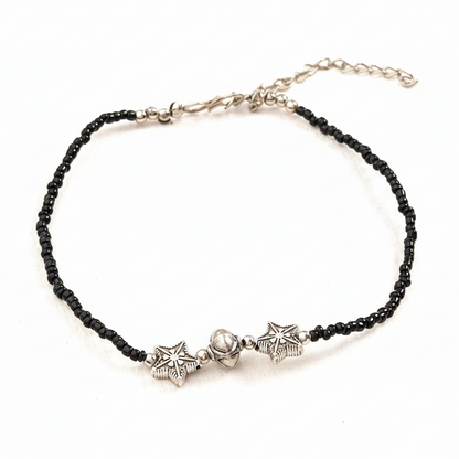Jyotika- Oxidised beaded anklet