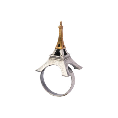 Premika- Silver oxidised ring