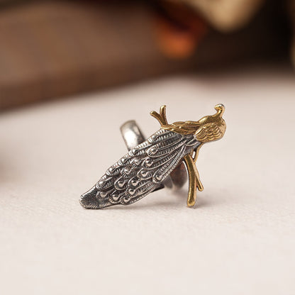 Moratara- Silver oxidised ring