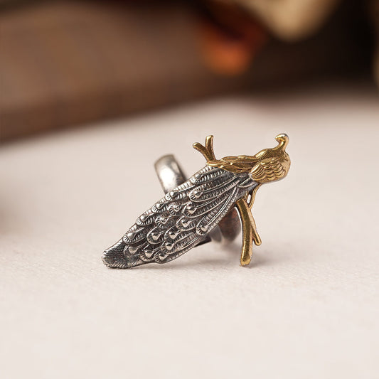 Moratara- Silver oxidised ring