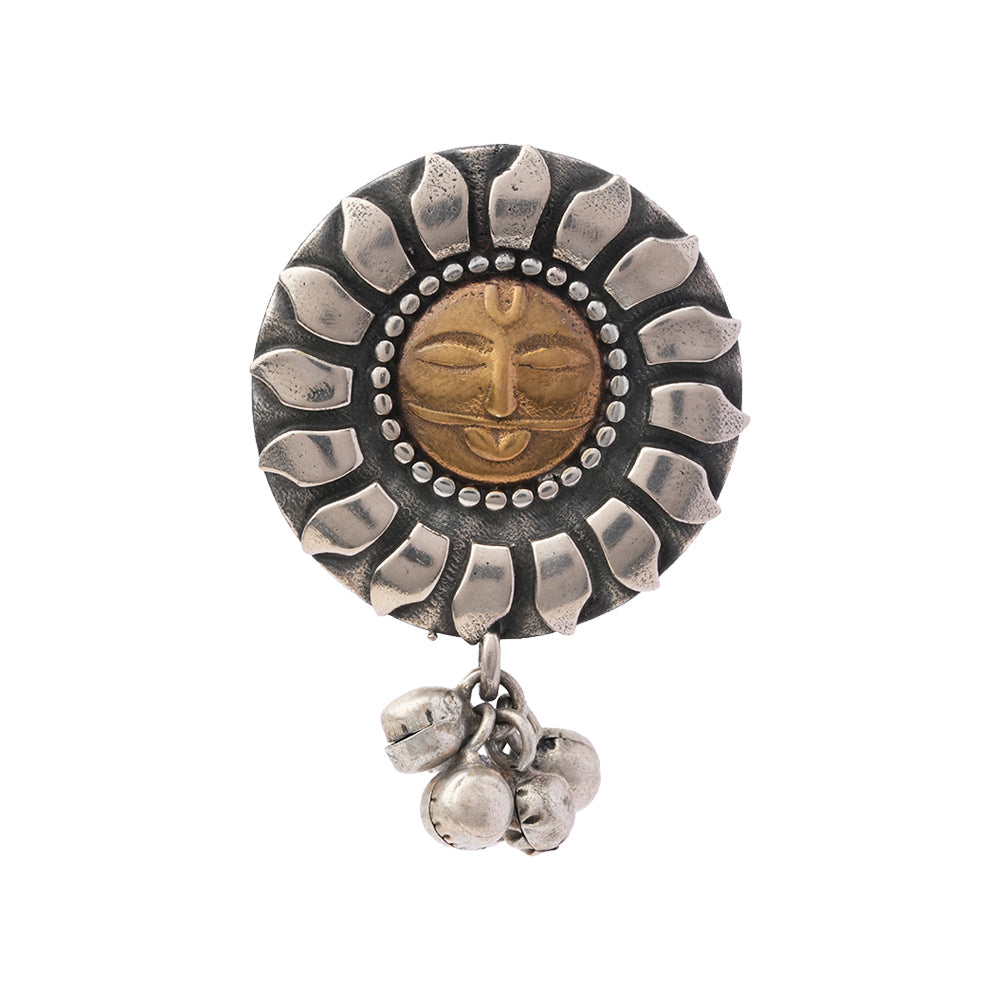 Aditya- Silver oxidised ring