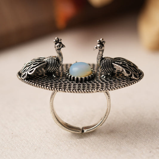 Rangat- Silver oxidised ring