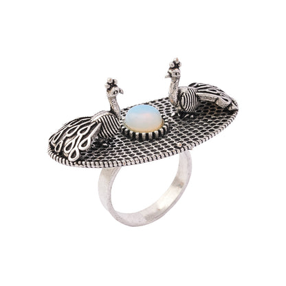 Rangat- Silver oxidised ring