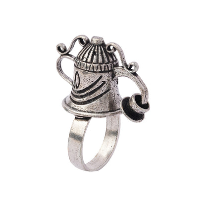 Prabhakar- Silver oxidised ring