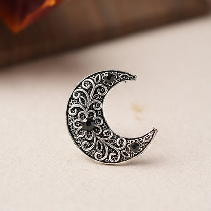 Indu-Silver oxidised ring