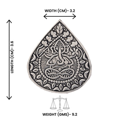 Manohari- Silver oxidised ring