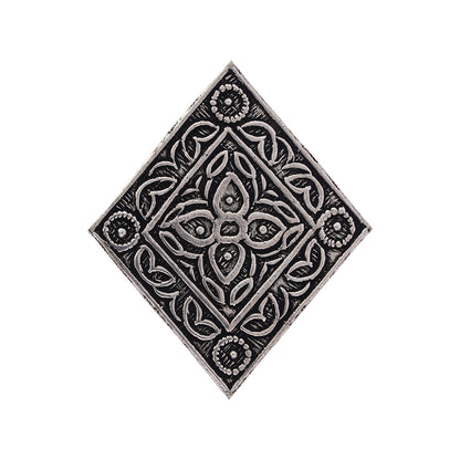 Pratyush- Silver oxidised ring