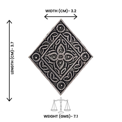 Pratyush- Silver oxidised ring