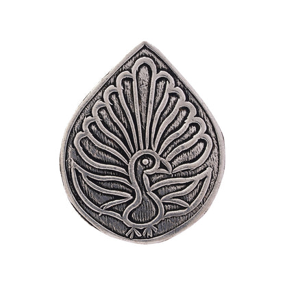 Manohar- Silver oxidised ring