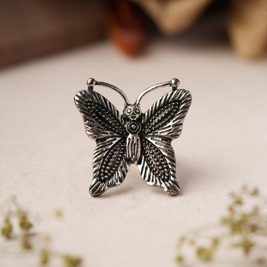 Sugati- Silver oxidised ring