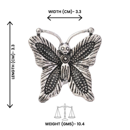 Sugati- Silver oxidised ring