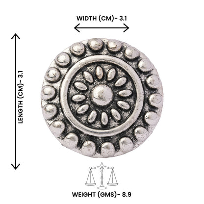 Shilpika- Silver oxidised ring