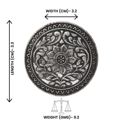 Madhurima-Silver oxidised ring