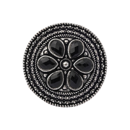 Rashmi- Silver oxidised ring (Black)