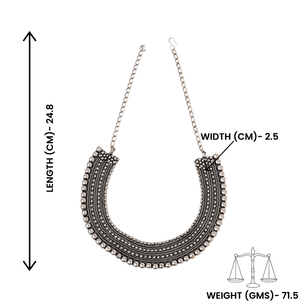 Prabhati- Oxidized Necklace