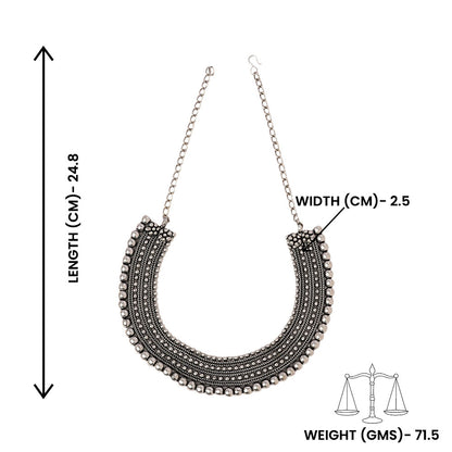 Prabhati- Oxidized Necklace