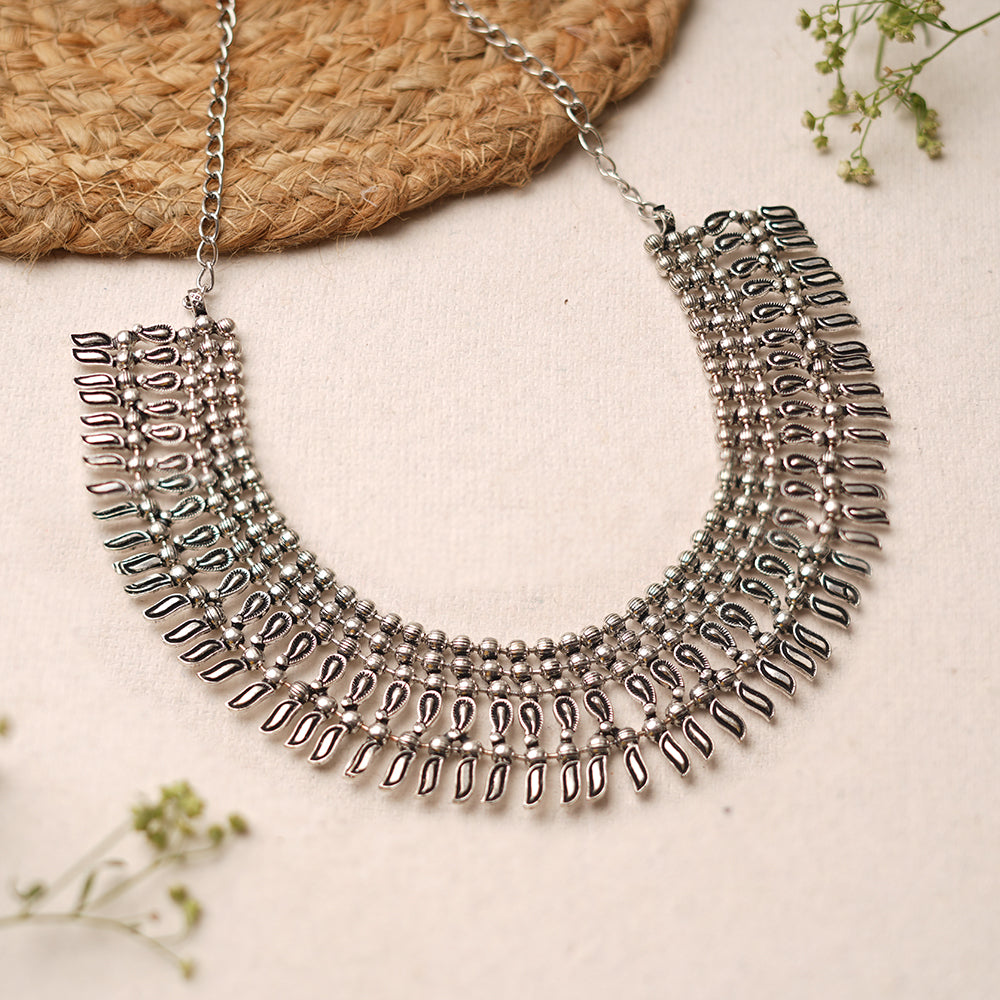 Rajmohini- Brass Oxidised Necklace